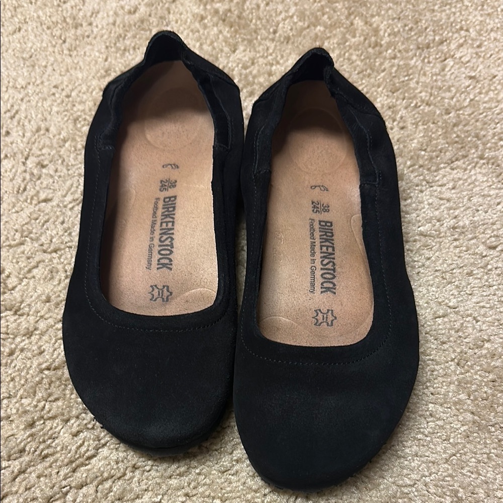 Birkenstock Black Flats Classic Comfort Loafers